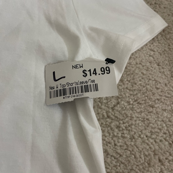 White T-Shirt with Pink Cowboy Boots Design - Picture 2 of 3